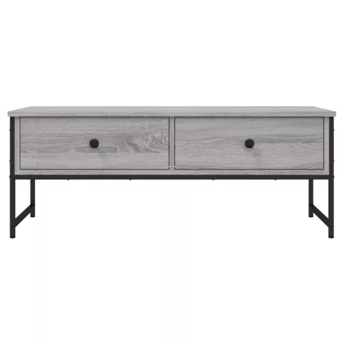 Szürke sonoma színű szerelt fa dohányzóasztal 101x49x39,5 cm