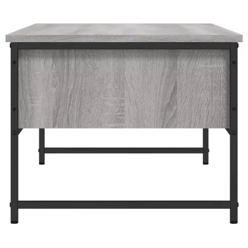 Szürke sonoma színű szerelt fa dohányzóasztal 101x49x39,5 cm