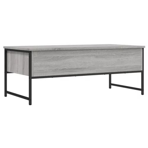 Szürke sonoma színű szerelt fa dohányzóasztal 101x49x39,5 cm