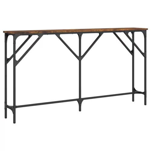 Füstös tölgy színű szerelt fa tálalóasztal 140 x 23 x 75 cm