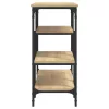 Sonoma tölgy színű tálalóasztal polcokkal 100 x 35 x 75 cm