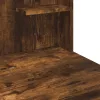 Füstös tölgy színű fésülködőasztal LED-lámpákkal 96x40x142 cm