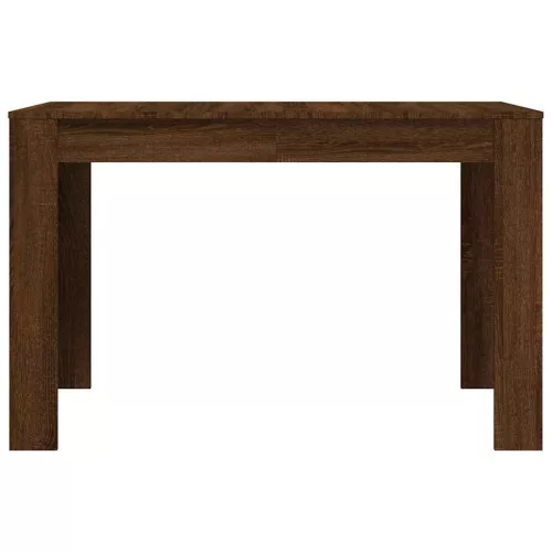 Barna tölgy színű szerelt fa étkezőasztal 120 x 60 x 75 cm