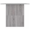 Szürke sonoma színű szerelt fa étkezőasztal 180 x 90 x 76 cm