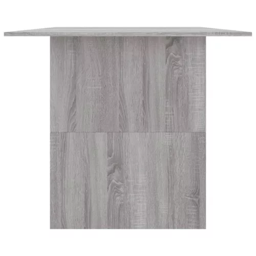 Szürke sonoma színű szerelt fa étkezőasztal 180 x 90 x 76 cm