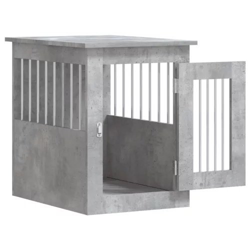 Betonszürke szerelt fa kutyaketrec 45 x 62 x 59 cm