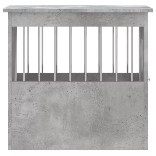 Betonszürke szerelt fa kutyaketrec 45 x 62 x 59 cm