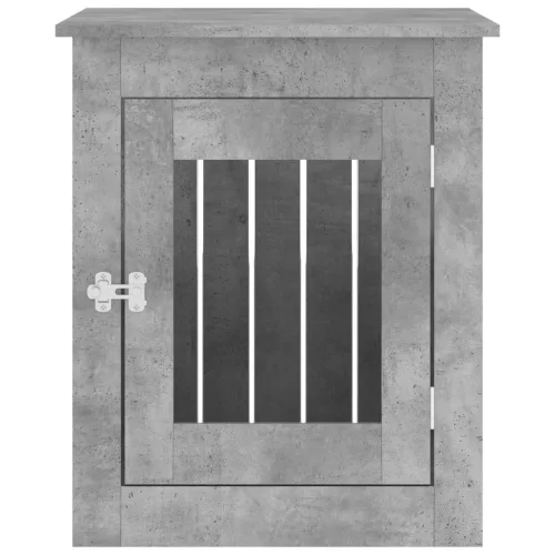 Betonszürke szerelt fa kutyaketrec 55 x 75 x 65 cm