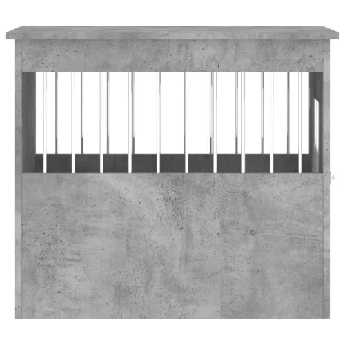 Betonszürke szerelt fa kutyaketrec 55 x 75 x 65 cm