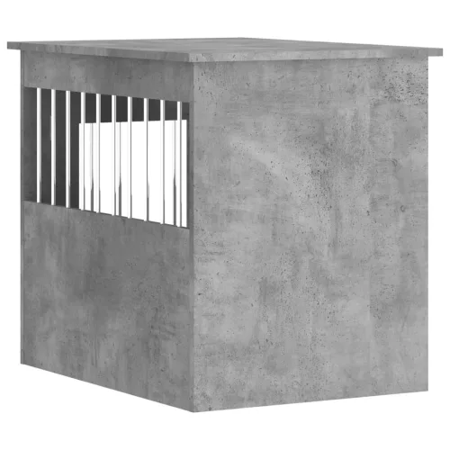 Betonszürke szerelt fa kutyaketrec 55 x 75 x 65 cm