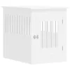 Fehér szerelt fa kutyaketrec 55 x 80 x 68 cm