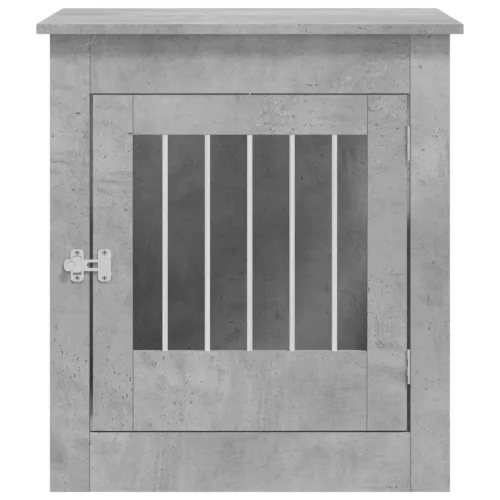Betonszürke szerelt fa kutyaketrec 64,5 x 80 x 71 cm