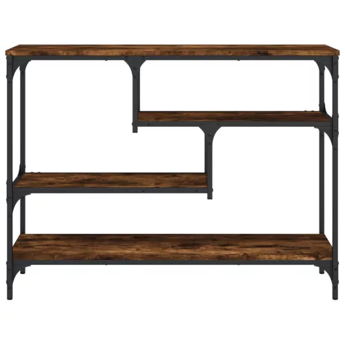 Füstös tölgy színű szerelt fa tálalóasztal 100x30x75 cm