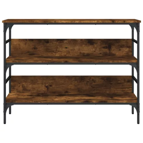 Füstös tölgy színű szerelt fa tálalóasztal 100x32x75 cm