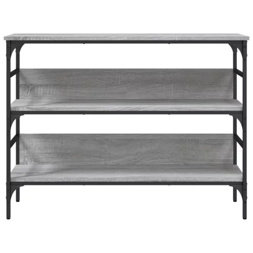 Szürke sonoma színű szerelt fa tálalóasztal 100x32x75 cm