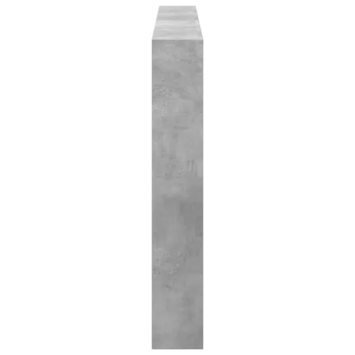 Betonszürke áthidalószekrény LED-világítással 180 x 17 x 102 cm