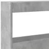 Betonszürke áthidalószekrény LED-világítással 180 x 17 x 102 cm