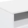 Fehér dohányzóasztal LED-lámpákkal 90x49x40 cm