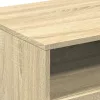 Sonoma tölgy színű dohányzóasztal LED-lámpákkal 90x49x40 cm