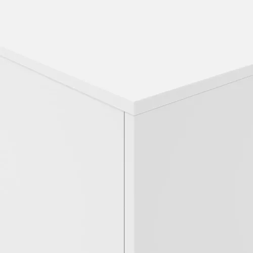 Fehér dohányzóasztal LED-lámpákkal 90x50x40 cm