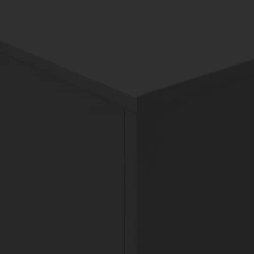 Fekete dohányzóasztal LED-lámpákkal 90x50x40 cm