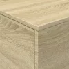 Sonoma tölgy színű dohányzóasztal LED-lámpákkal 90x50x40 cm