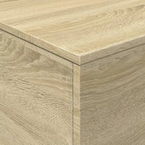 Sonoma tölgy színű dohányzóasztal LED-lámpákkal 90x50x40 cm