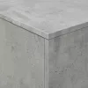 Betonszürke dohányzóasztal LED-lámpákkal 90x50x40 cm