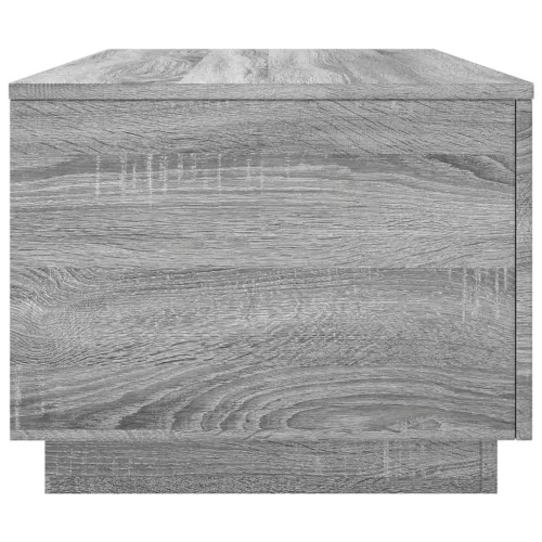 Szürke sonoma színű dohányzóasztal LED-lámpákkal 90x50x40 cm
