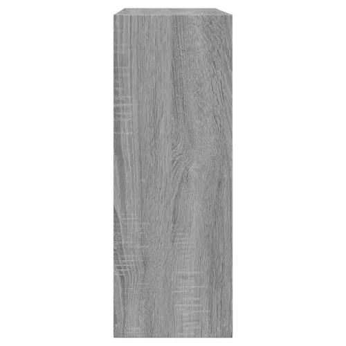 Szürke sonoma színű szerelt fa cipőszekrény 60 x 21 x 57 cm