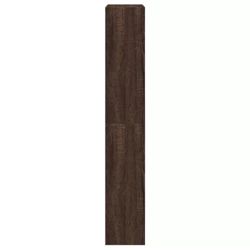 Barna tölgyszínű szerelt fa cipőszekrény 60x 21 x 125,5 cm