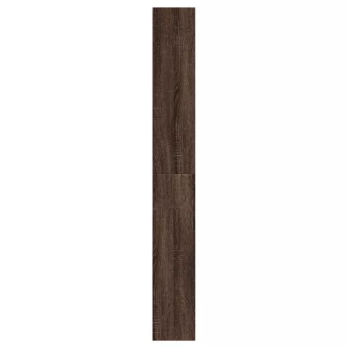 Barna tölgyszínű szerelt fa cipőszekrény 60 x 21 x 163,5 cm