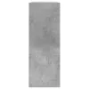 Betonszürke szerelt fa cipőszekrény 80 x 21 x 57 cm