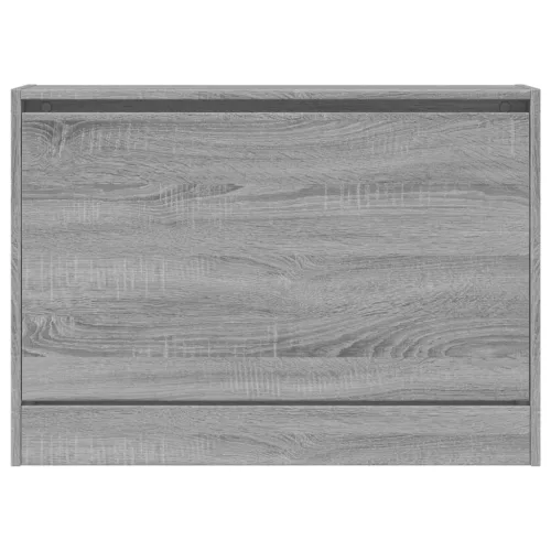 Szürke sonoma színű szerelt fa cipőszekrény 80 x 21 x 57 cm