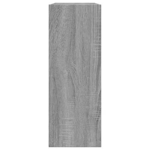 Szürke sonoma színű szerelt fa cipőszekrény 80 x 21 x 57 cm