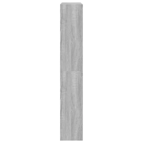 Szürke sonoma színű szerelt fa cipősszekrény 80 x 21 x 125,5 cm