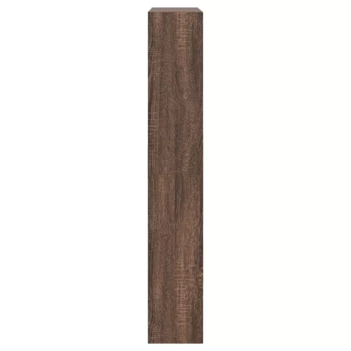 Barna tölgyszínű szerelt fa cipőszekrény 80 x 21 x 125,5 cm