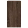 Barna tölgyszínű szerelt fa cipősszekrény 60 x 34 x 63,5 cm