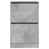Betonszürke szerelt fa cipőszekrény 60 x 34 x 96,5 cm