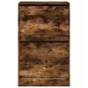 Füstös tölgy színű szerelt fa cipőszekrény 60 x 34 x 96,5 cm