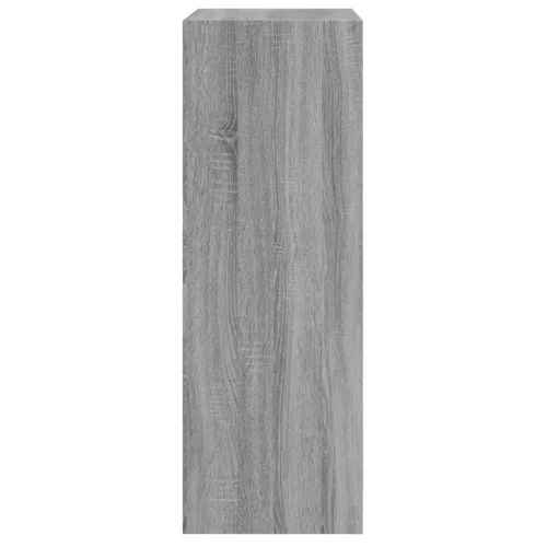 Szürke sonoma színű szerelt fa cipőszekrény 60 x 34 x 96,5 cm