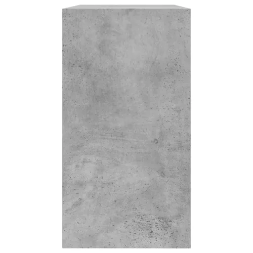 Betonszürke szerelt fa cipőszekrény 80 x 34 x 63 cm