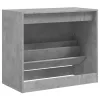 Betonszürke szerelt fa cipőszekrény 80x42x69 cm