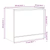 Betonszürke szerelt fa cipőszekrény 80x42x69 cm