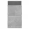 Betonszürke szerelt fa cipőszekrény 60x34x116 cm