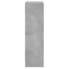 Betonszürke szerelt fa cipőszekrény 60x34x116 cm