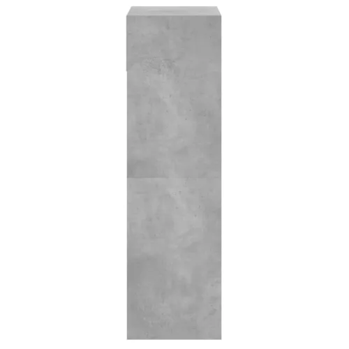 Betonszürke szerelt fa cipőszekrény 60x34x116 cm