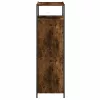 Füstös tölgy színű szerelt fa cipőszekrény 60x34x112 cm