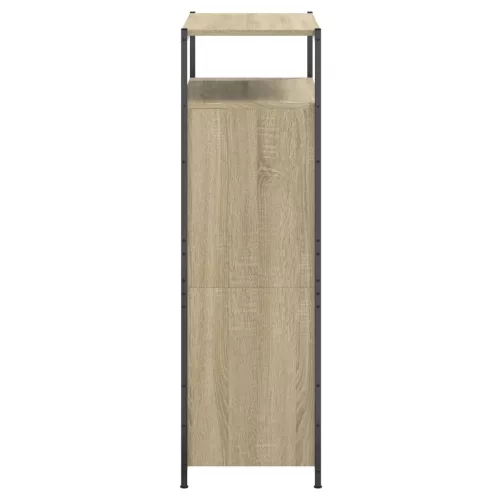 Sonoma tölgy színű szerelt fa cipőszekrény 75x34x112 cm