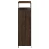 Barna tölgyszínű szerelt fa cipősszekrény 75 x 34 x 112 cm